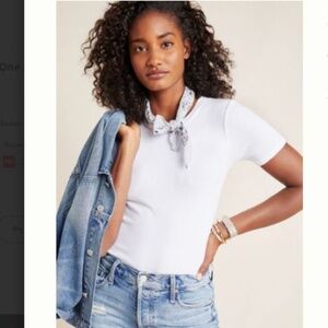 Anthropologie Stateside Layering Tee White